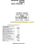 John Deere 315SJ Backhoe Loader Repair Technical Manual (TM11651)
