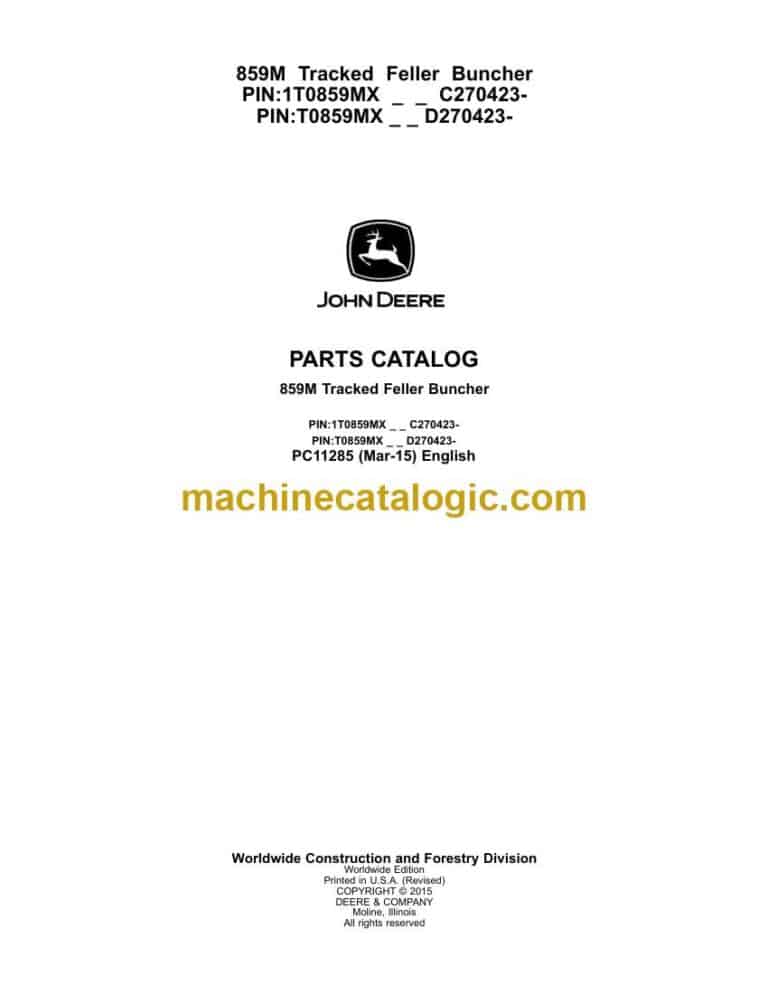 John Deere 770G, 770GP 772G, 772GP Motor Graders Operation and Test Technical Manual (TM13026X19)