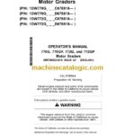 John Deere 770G, 770GP, 772G, 772GP Motor Graders Operators Manual (OMT363023X19)
