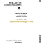 John Deere 410C, 510C Backhoe Loader Operators Manual (OMT133585)