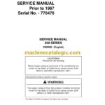 Timberjack 200 Series Skidder Service Manual (2000000)