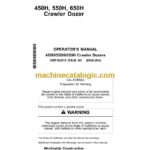 John Deere 450H, 550H, 650H Crawler Dozer Operator Manual (OMT182515)