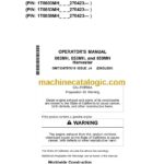 John Deere 803MH, 853MH, 859MH Harvester Operators Manual (OMT334797X19)