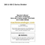 Timberjack 300, 400C Series Skidder Operator Manual (701572400)