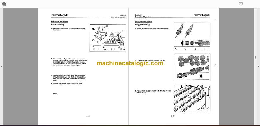 Timberjack 300, 400C Series Skidder Operator Manual (701572400 ...