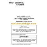 John Deere TMC Control System Operator Manual (OMF069452)