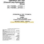 John Deere 859MH Tracked Harvester Operation and Test Technical Manual (TM13184X19)