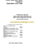 John Deere 9120, 9220, 9320, 9420, 9520 and 9620 Tractors Operation and Test Technical Manual (TM1972)