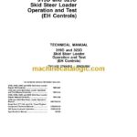 John Deere 319D and 323D Skid Steer Loader Operation and Test Technical Manual (TM13090X19)