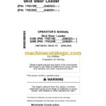 John Deere 318E and 320E Skid Steer Loader Operator Manual (OMT306353)