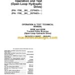 John Deere 803M and 853M Tracked Feller Buncher Operation and Test Technical Manual (TM13147X19)