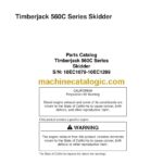 Timberjack 560C Series Skidder Parts Catalog (WCF295260)