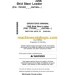 John Deere 326E Skid Steer Loader Operator Manual (OMT337542)
