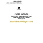 John Deere Powertech 6081AF001, 6081HF001, 6081TF001 Oem Engines Parts Catalog (PC2527)