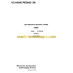 John Deere H480C Harvester Head Operator Instructions (F670716)