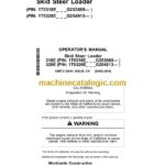 John Deere 318E and 320E Skid Steer Loader Operator Manual (OMT312630)