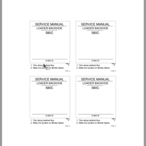 Case 580C Backhoe Loader Service Manual