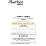 John Deere 644H Loader and 644H MH Material Handler Operator Manual (OMT180475)