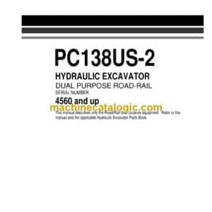 Komatsu PC138US-2 Hydraulic Excavator Parts Manual (UEPB006401)
