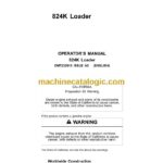 John Deere 824K Loader Operators Manual (OMT232013)
