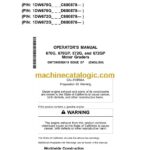 John Deere 670G, 670GP, 672G, 672GP Motor Graders Operators Manual (OMT390956X19)