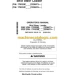 John Deere 328E and 332E Skid Steer Loader Operator Manual (OMT306318)