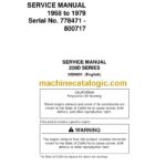 Timberjack 200D Series Service Manual (2000001)