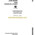 John Deere 555A Crawler Loader Operators Manual (OMT75124)