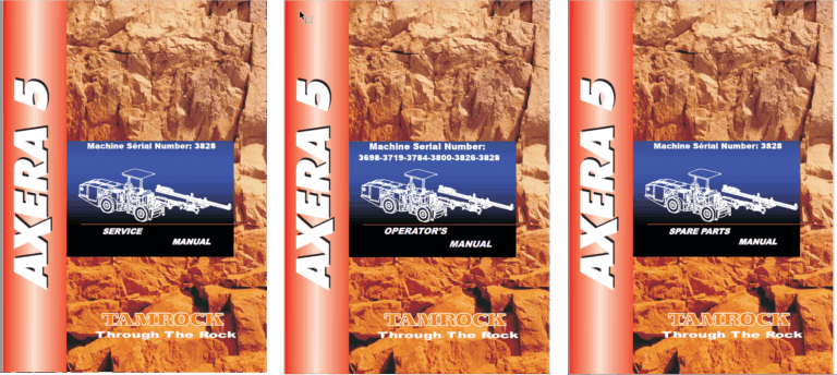 Sandvik Axera 5 Full Documents (Service, Operator, Parts, Schematic Manual) [3828]