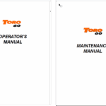 Sandvik Toro 60 Operator, Maintenance, Service and Training Manual