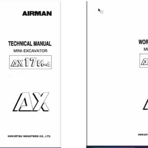 Airman AX17u-4 Mini Excavator Technical and Workshop Manual