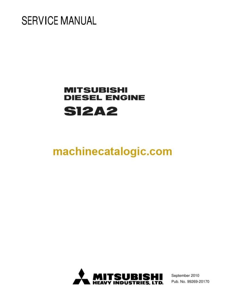 Mitsubishi S12A2 Diesel Engine Service Manual (tp6850)