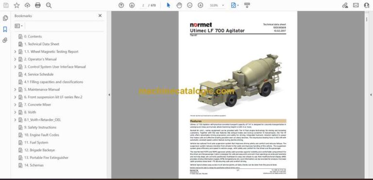 Normet Utimec LF700 Agitator Technical Information (5F77333_1000)