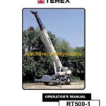 Terex RT500-1 Rough Terrain Crane Operators Manual
