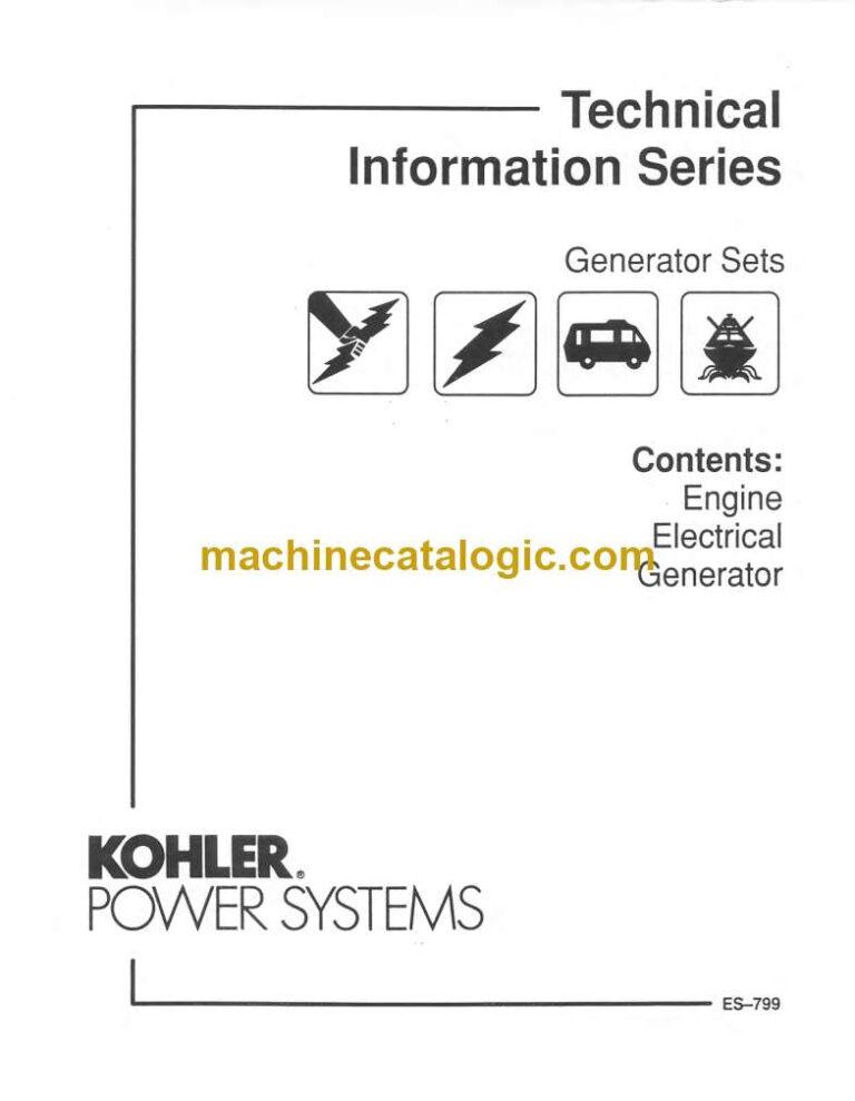Kohler Generator Sets Technical Information Series (es799)