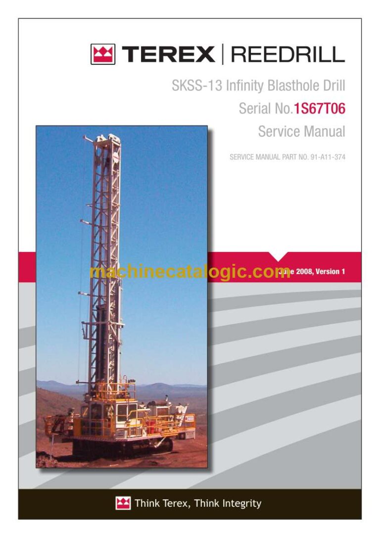 Terex SKSS-13 Infinity Blasthole Drill Service Manual (91-A11-374)