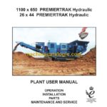 Terex 1100x650 PremierTrak Hydraulic, 26x44 PremierTrak Hydraulic Plant User Manual