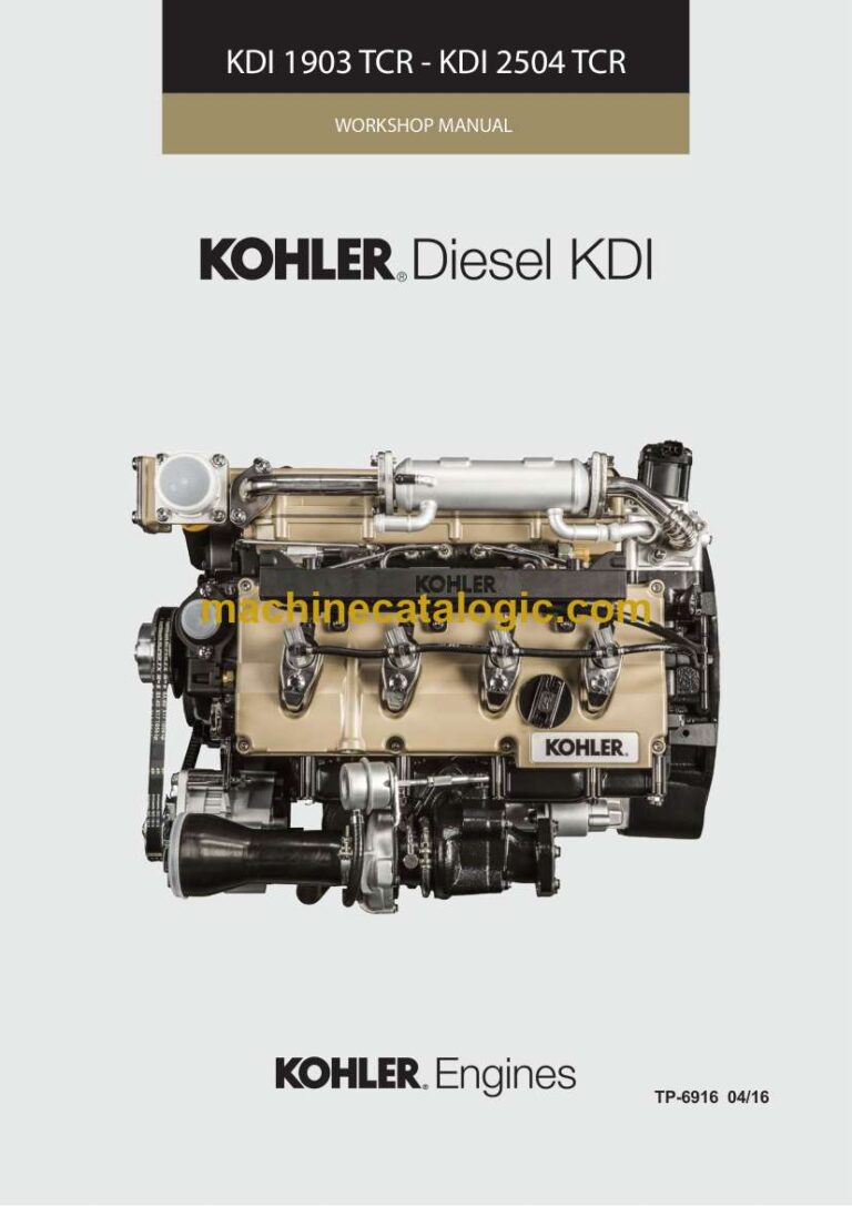 Kohler KDI 1903TCR, KDI 2504TCR Workshop Manual (TP6916)