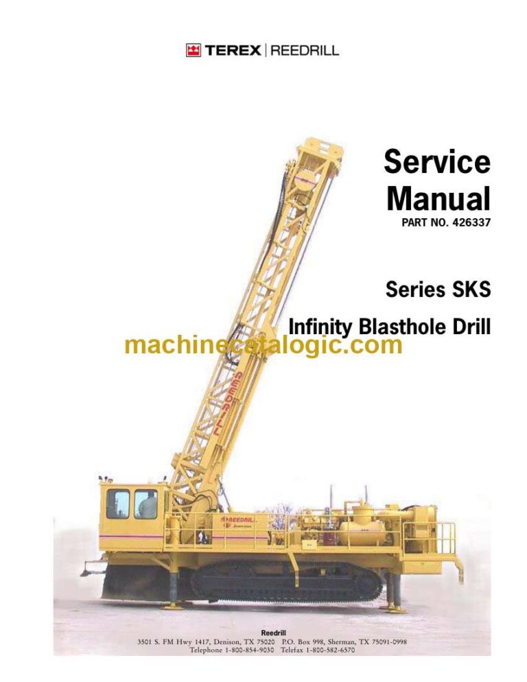 Terex SKS Series Infinity Blasthole Drill Service Manual (426337)
