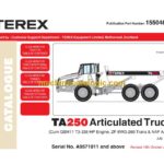 Terex TA250 Articulated Truck Parts Catalog