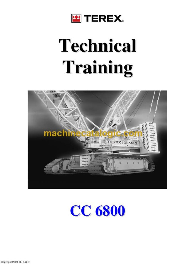 Terex CC6800 Crawler Crane Technical Training