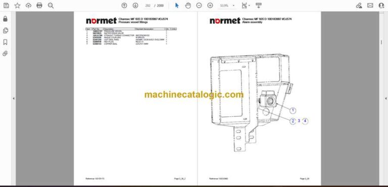 Normet Charmec MF605 D Parts Manual (100183997) (#DJ574)
