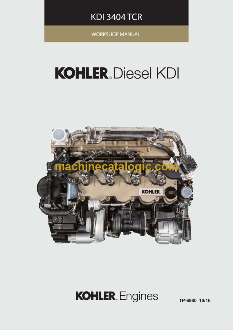 Kohler KDI 3404 TCR Diesel Workshop Manual (tp6980)