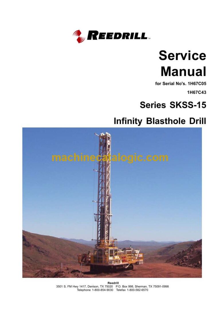 Terex SKSS-15 Series Infinity Blasthole Drill Service Manual
