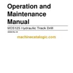 Cat MD5125 Hydraulic Track Drill Operation and Maintenance Manual