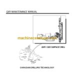 Cubex QXR 1320 10258 Surface Drill Maintenance Manual