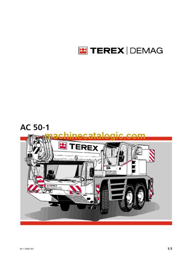 Terex AC50-1 All Terrain Crane Operation and Maintenance Manual (Norwegian)