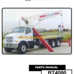 Terex BT4000 Cranes Parts Manual
