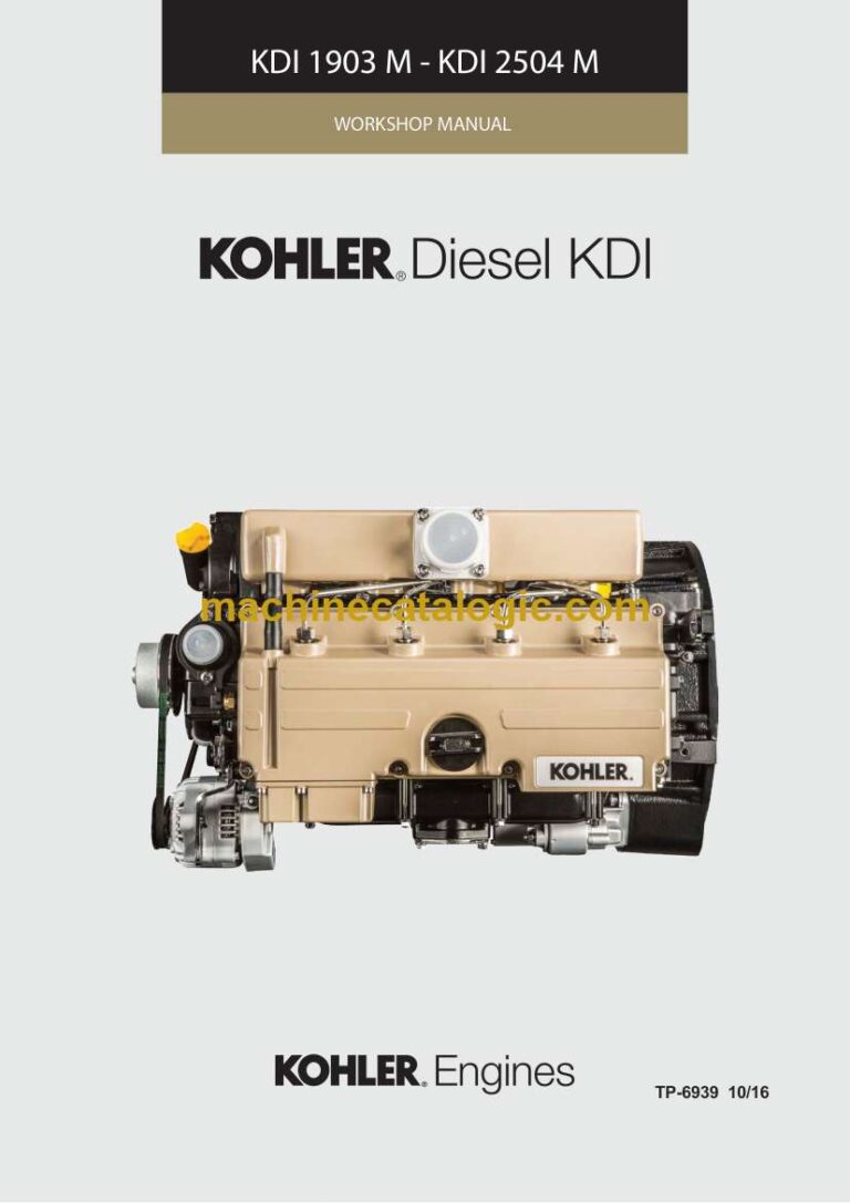 Kohler KDI 1903 M, KDI 2504 M Diesel Workshop Manual (tp6939)