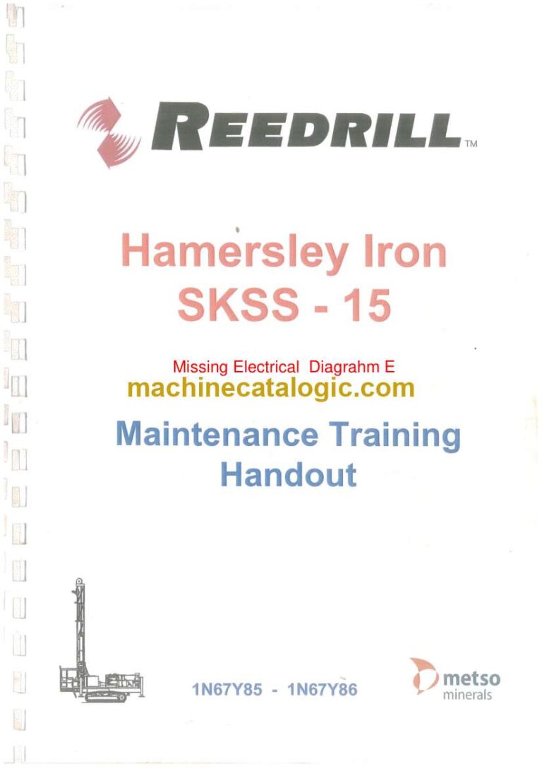Terex SKSS-15 Blasthole Drill Hamersley Iron Maintenance Training Manual